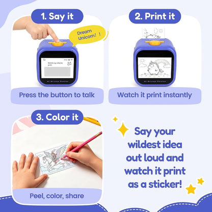 Magic Sticker Maker™  Say It. Print It. Create It.