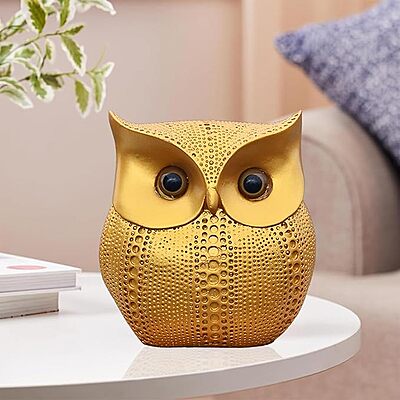 Golden Wisdom Owl Showpiece – Symbol of Knowledge & Wealth Golden Wisdom Owl Showpiece – Symbol of Knowledge & Wealth