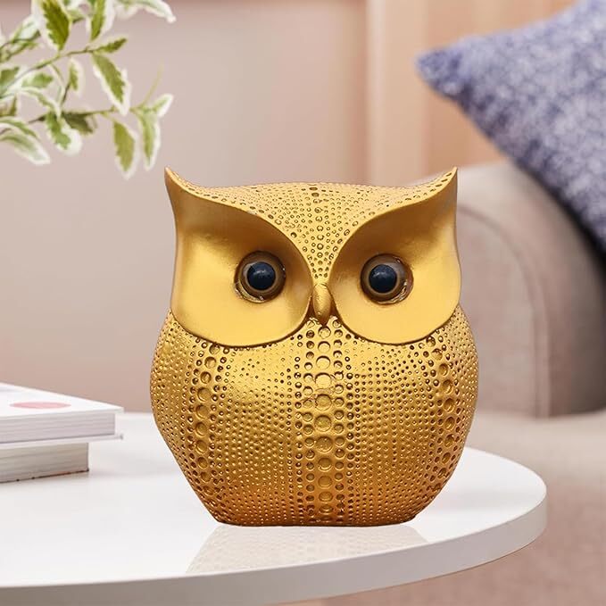 Golden Wisdom Owl Showpiece – Symbol of Knowledge & Wealth Golden Wisdom Owl Showpiece – Symbol of Knowledge & Wealth