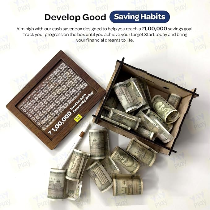 Smart Savings Box | ₹1,00,000 Challenge Piggy Bank Smart Savings Box | ₹1,00,000 Challenge Piggy Bank