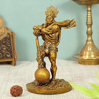 Bahubali Hanuman Ji Idol – 12.6 cm Resin Murti for Study Table Bahubali Hanuman Ji Idol – 12.6 cm Resin Murti for Study Table