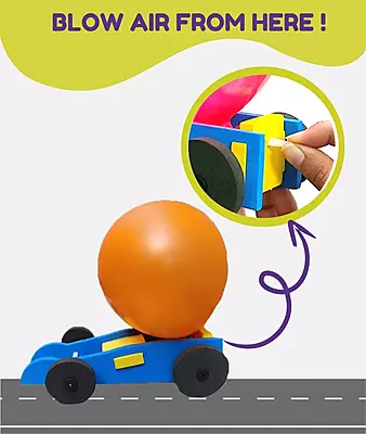 DIY Air-Powered Balloon Car Toy DIY Air-Powered Balloon Car Toy
